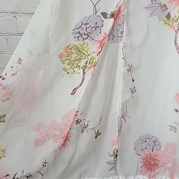 R Cinco Ranch Boho Hippie Western Embroidered Floral Print Draped Layered Vest - Picture 11 of 11